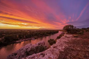 Sonnenuntergang am Murray River