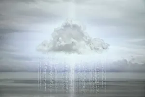 Zugang zu Wolkenkosten Computing Bild im Farbformat Konzept Verbindung Kopyspace Daten