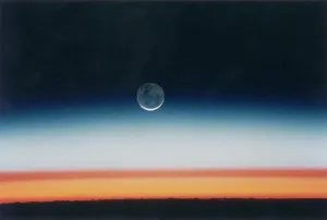 Space Photography Drucke: Moonrise From Space