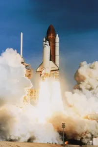 NASA Space Exploration Drucke: Space shuttle launching