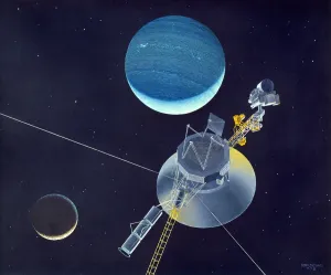 Weltraum Drucke: Voyager 2