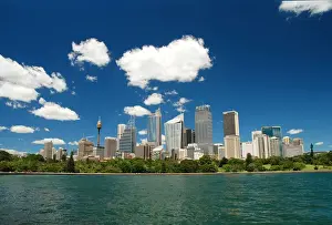 Sydney Cityscape At Sunset Drucke: Sydney skyline