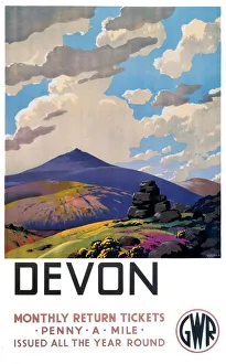 Devoons GWR-Plakat aus dem Jahr 1937