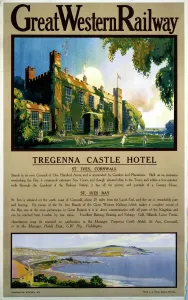Tregenna Burgh Hotel in St Ives wurde von der Great Western Railway (GWR) ab 1923 bis 1947 beworben