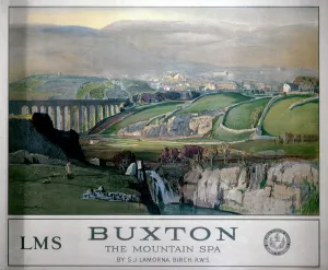Buxton ist die Bergkurstadt (Die) ,LMS-Plakatafischematerial vom Jahr 1924