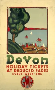Great Western Railway Posters Drucke: Devon, GWR poster, 1932