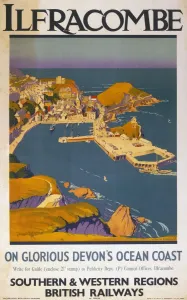 Ilfarcombe an der glorreichen Küste von Devon am Atlantik, Großbritannien