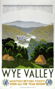 Wye Valley, GWR/LMS-Plakat 1938