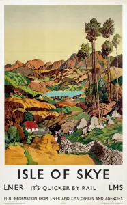 Isle Of Skye Drucke: Insel der Schieffahn (insel) von Skye; Poster des LNER aus dem Jahr 1939