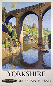Knaresborough im Yorkshire hat einen Posterm von 1954