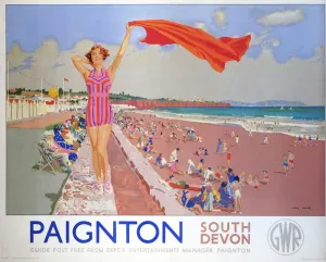 Meistverkaufte Produkte Drucke: Paignton, GWR-Plakate, 1937
