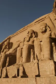 Lake Nasser Views Drucke: Abu Simbel temple