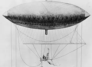 Early Air Transport Drucke: Airship Ascends