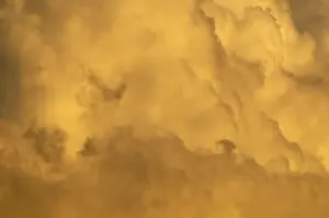 Atmospheric Cloud Formations Drucke: Altocumulus clouds in the evening sky