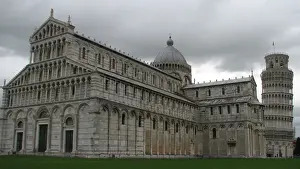 Overcast Landscape Photography Drucke: Architecture of Pisa