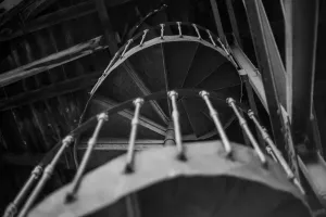 Spiral Staircase Photography Drucke: Take me to where the gold is