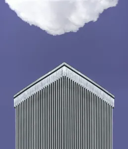 Colorful Geometric Patterns Drucke: Cloud Over Columns