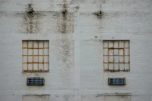 Abandoned Architecture Drucke: Two Rust Windows