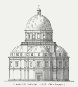 Drucke von Die Santa Maria della Consolazione in Todi im Landkreis Perugia Italien wurde von dem italienischen Architekten Donato Bramante (1444-1514) entworfen und zwischen 1508 - 1607 erbaut Diese Sammlung Würdigt Den Einfallsreichtum, Die Kreativität Und Die Schönheit Von Menschenhand Geschaffener Strukturen Drucke: Die Santa Maria della Consolazione in Todi, Italien, veröffentlicht im Jahr 1884