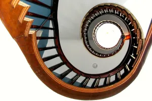 Drucke von Ringsdrehstufen Wisconsin Drucke: Rundtreppe in Spirale
