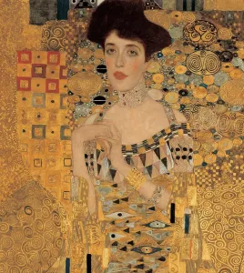 Drucke von ÖSTERREICH - JANUAR 01: Portrait von Adele Bloch-Bauer I. D150. 138 : 138 cm. Öl auf Leinwand von Gustav Klimt. 1907. (Foto von Imagno/Getty Images) [Bildnis Adele Bloch-Bauer I. D150. 138 : 138 cm Gustav Klimt Drucke: Porträt von Adele Bloch-Bauer