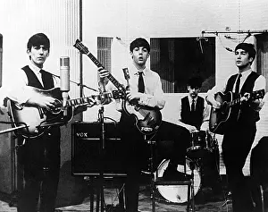 The Beatles 1963 Drucke: Beatles At Decca Studios