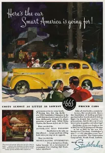 Retro Sports Cars Drucke: 1936 Studebaker Advertisement