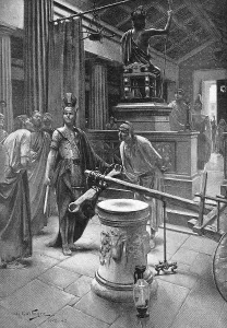Alexandros das Schneidet des Gordionischen Knottes von André Castaigne