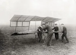 Vintage Aircraft Designs Drucke: Aviators Rigging Plane