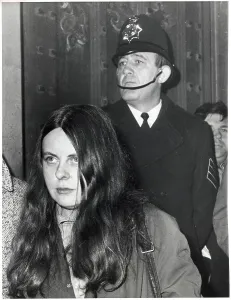 Irish Republican Leader Drucke: Bernadette Devlin with Policeman