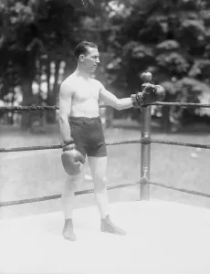 One Person Portraits Drucke: Boxer Posing in Ring