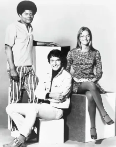 TV And Film Personalities Drucke: Cast of the Mod Squad Posing Together