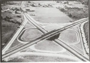 Vintage Transportation Images Drucke: Clover Leaf Intersection