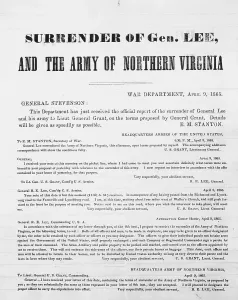 Robert E Lee Surrender Drucke: Correspondence Regarding the Surrender of General Robert E. Lee