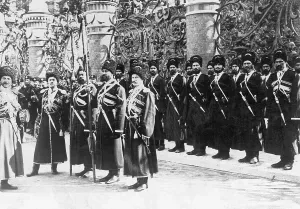 Eastern European Descent Drucke: Cossacks Standing in Rows