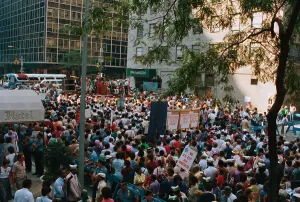 New York City Protests Drucke: Crowd Protesting