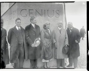 Kitty Hawk Aviation History Drucke: Dedication of Wright Memorial Pylon