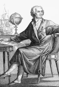 Science Illustration Drucke: Drawing of Mathematician Leonard Euler