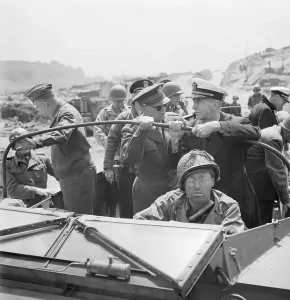 Dwight D. Eisenhower bei Normandie