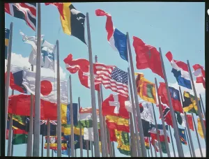 International Flags Drucke: Flags of Different Countries