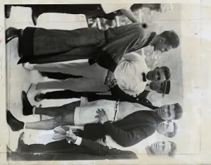 Georges Carpentier und Jack Dempsey
