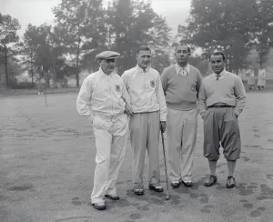 Ryder Cup History Drucke: Golf Professionals Posing for Camera