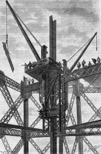Historical Architecture Images Drucke: Illus. Of Construction Of Eiffel Tower