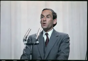 Brighton Und Hove Drucke: Jeremy Thorpe bei den Mikrofonen