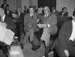 J.P.Morgan und Sohn bei der Untersuchung