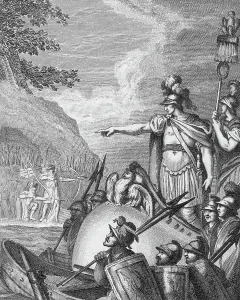 Ancient Roman Leaders Drucke: Julius Caesar Commanding Forces