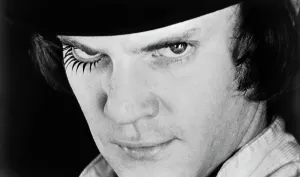 Malcolm McDowell in A Clockwerk Orange