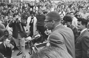 Malcolm X Drucke: Malcolm X spricht an der Universität von Hartford