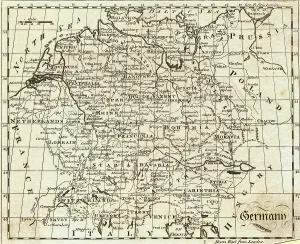 Vintage German Maps Drucke: Map of Germany