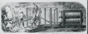 Civil Engineering History Drucke: Men Drilling in Mount Annis Tunnel